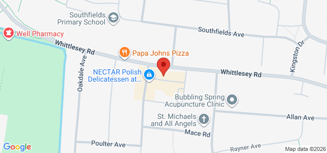 Map showing Papa Johns Peterborough South in Peterborough