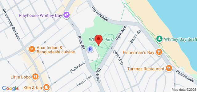 Map showing Papa Johns HOV4Test Site in Whitley Bay